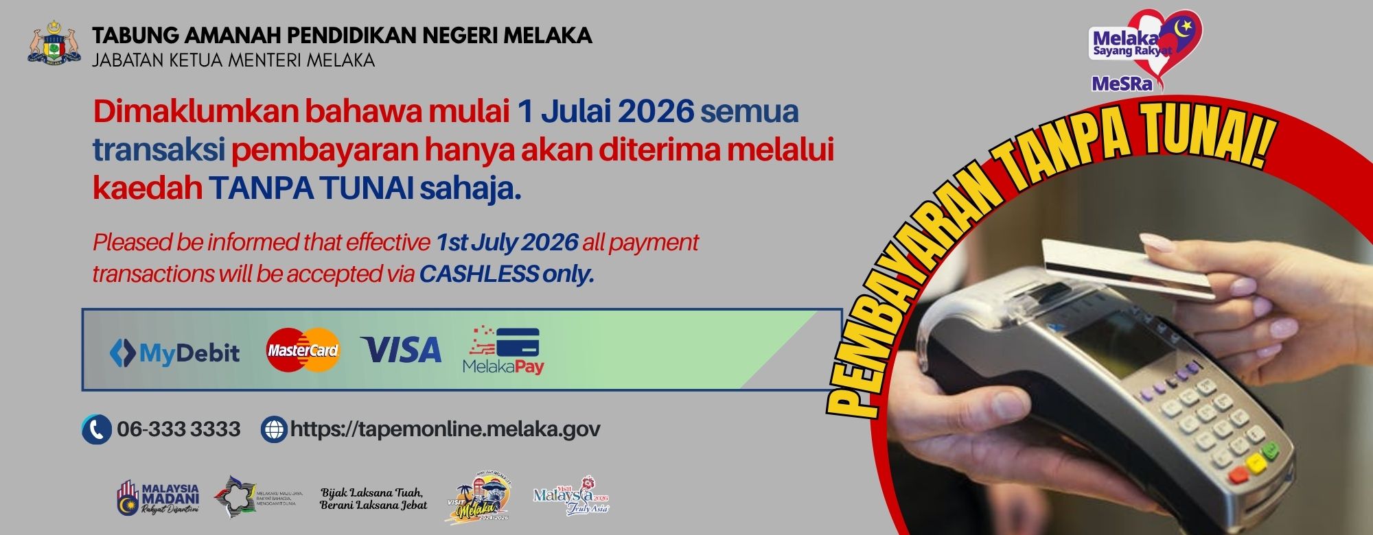 Bayaran balik pinjaman tanpa tunai