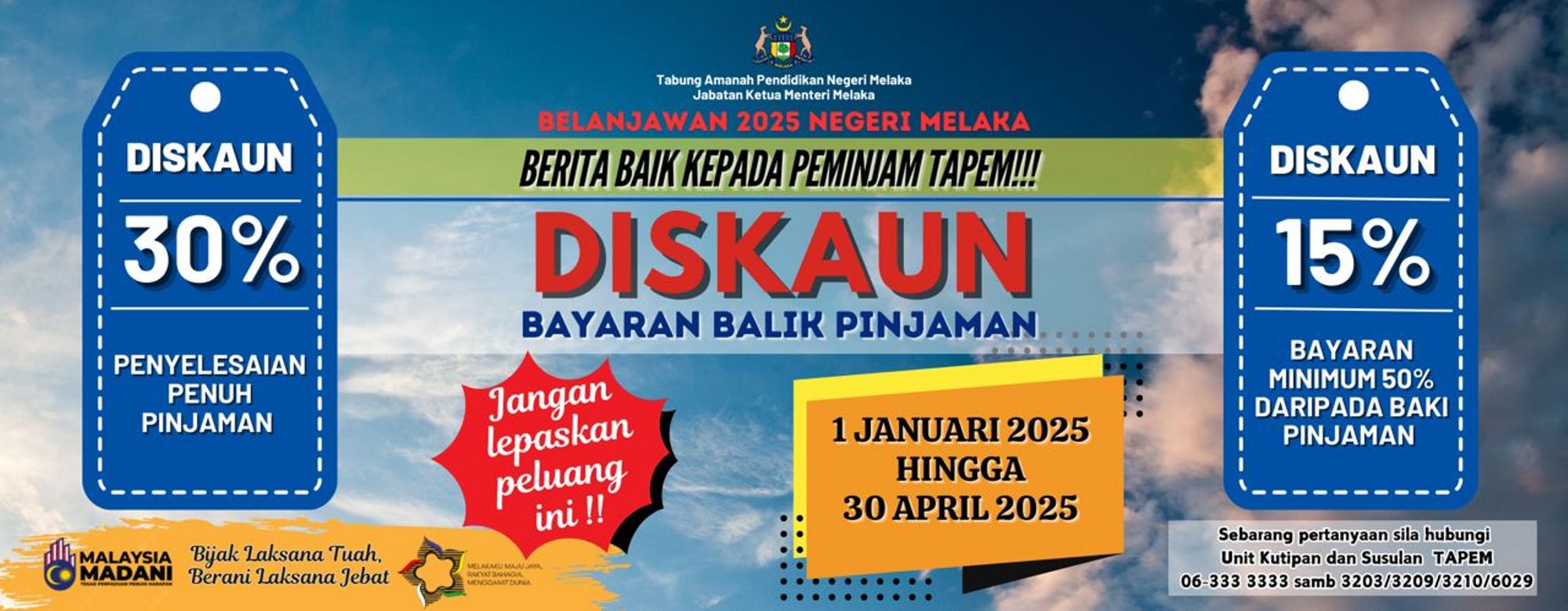 DISKAUN BAYARAN BALIK PINJAMAN