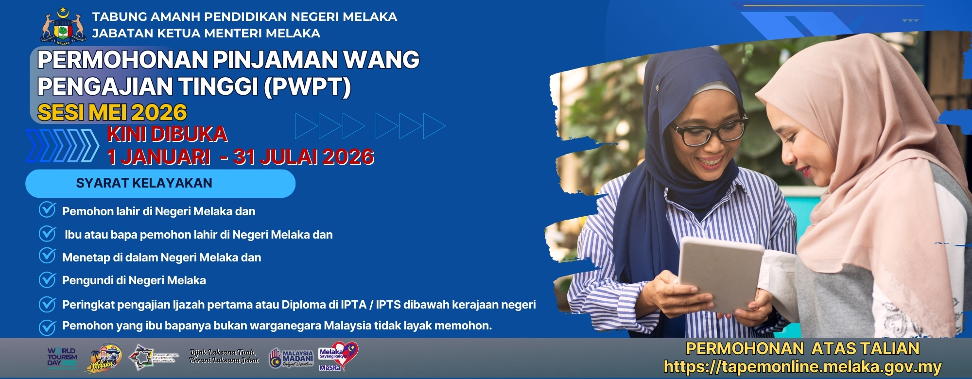 Pinjaman Wang Pengajian Tinggi PWPT Sesi Mei 2026