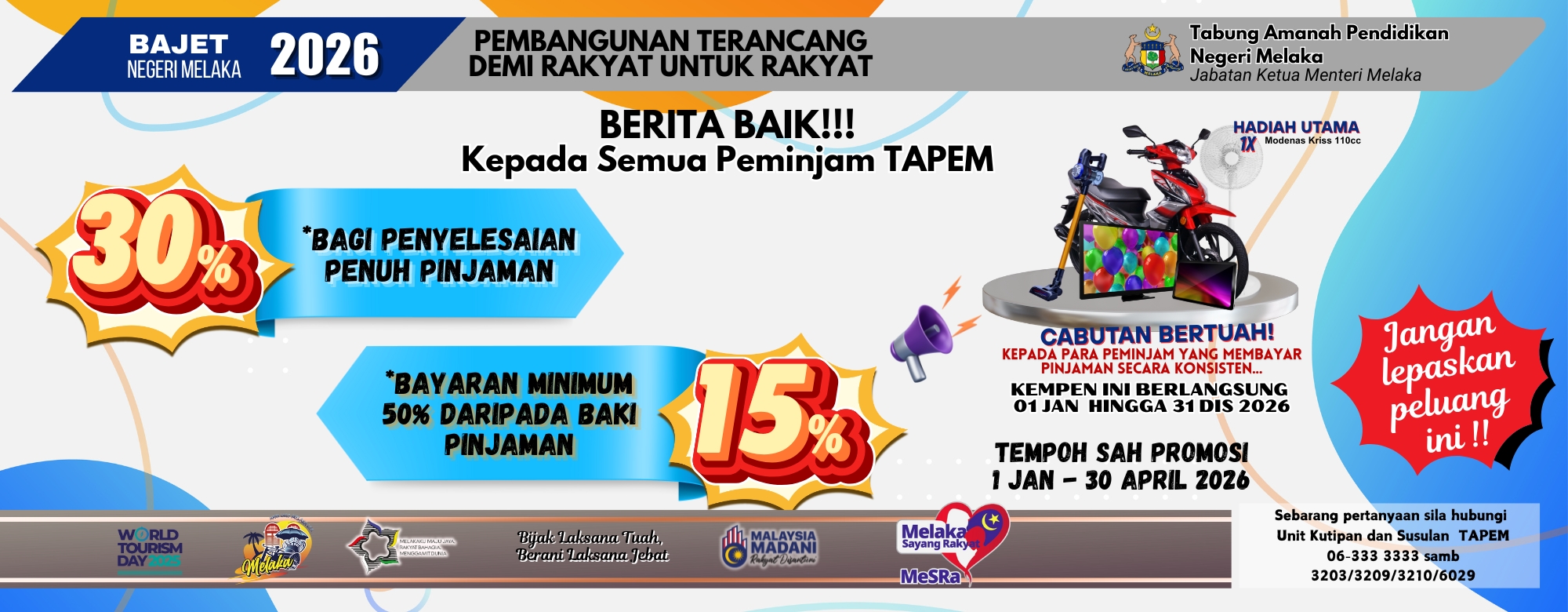 Diskaun Bayaran Balik Pinjaman Tahun 2026